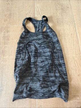 Lululemon Heathered Black Racerback Tank Top